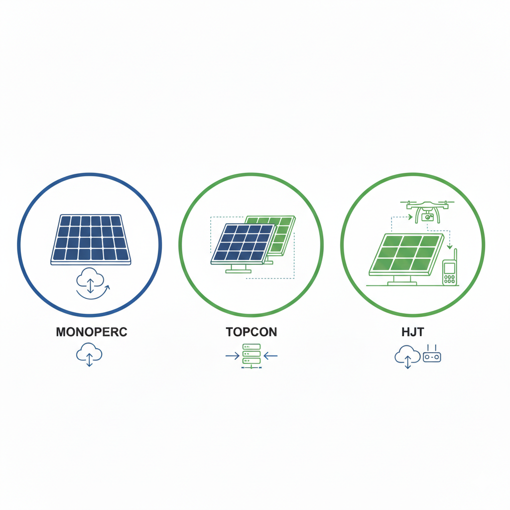Monoperc vs Topcon vs HJt